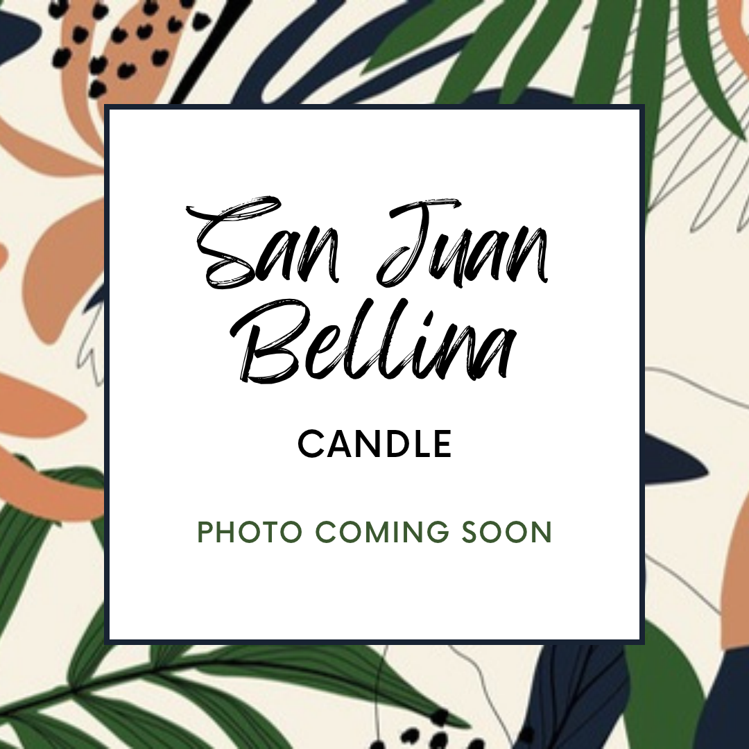 San Juan Bellina candle, photo coming soon