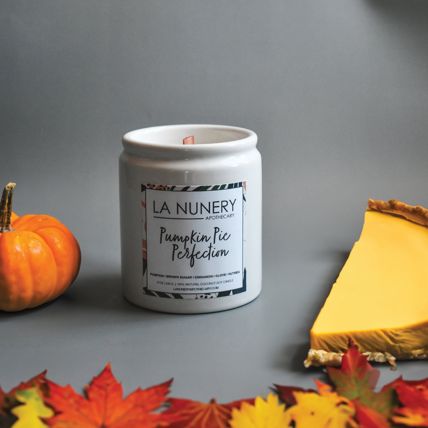 Pumpkin Pie Perfection Wood wick Candle